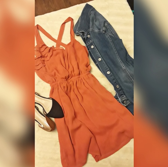 Xhilaration Dresses & Skirts - Coral/orange xhilaration dress 2/20$